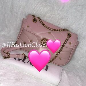 Rose Quilted Chain Shoulder Bag